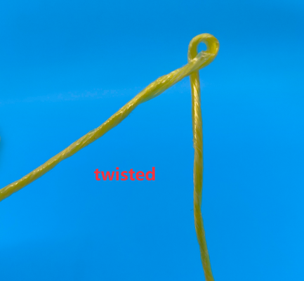 Polypropylene split film rope pp baler twine for hay square and packaging
