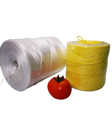 Fios de fibra de polipropileno de PP coloridos resistentes aos raios UV de alta resistência de fibra torcida de balão para quinta de estufas jardim de tomate de videira de suporte embalado embalagem