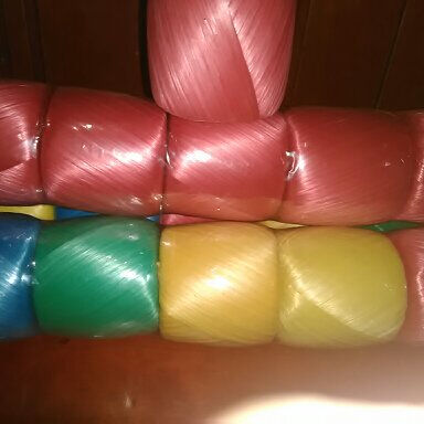 Fio de Ráfia PP Colorido para Embalagem de Ovos, Venda Quente no Iêmen, Corda de Ráfia PP